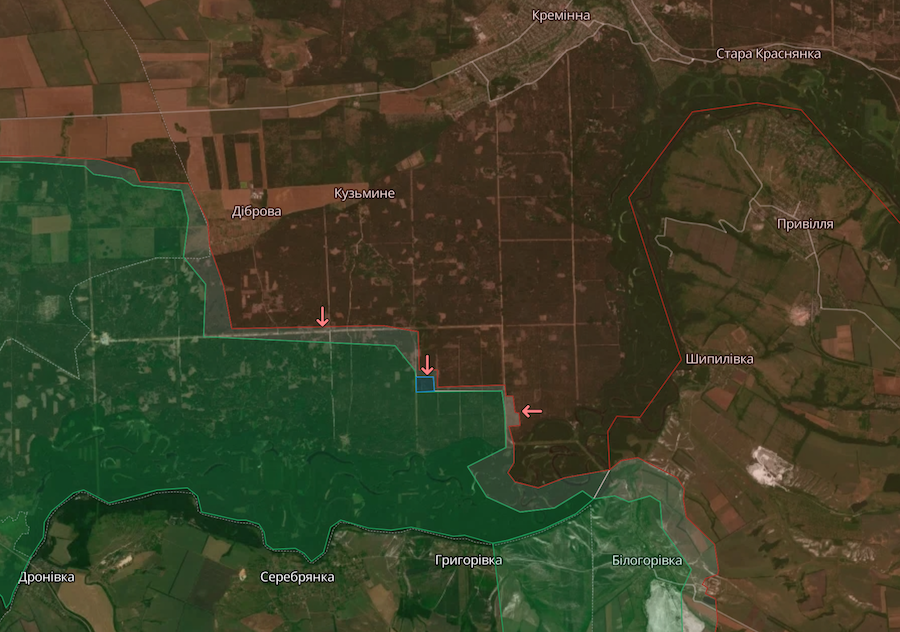 Окупанти наступали в лісах під Кремінною та завдали два ракетні удари по Невському, — ОВА