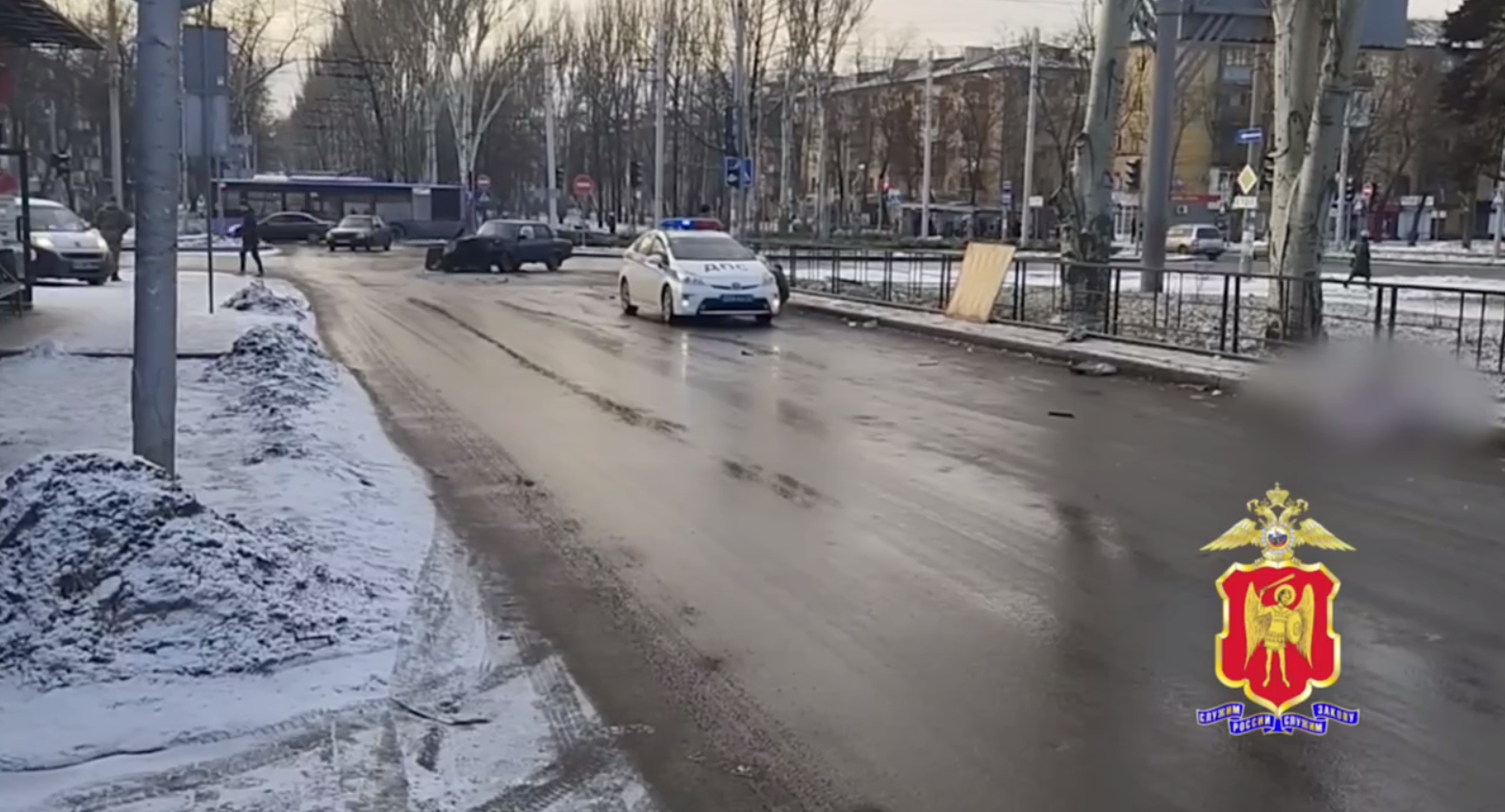 У Донецьку пікап з російським військовим за кермом на смерть збив двох пішоходів