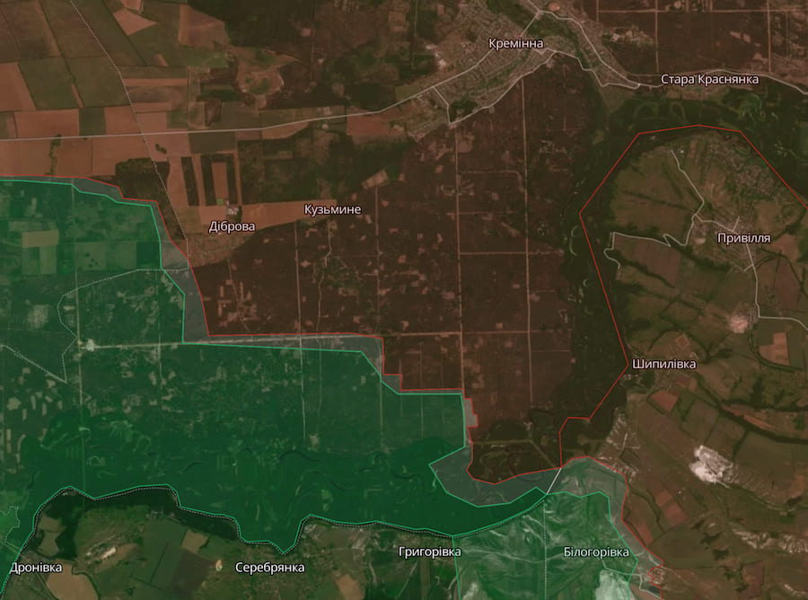 Окупанти намагалися штурмувати в лісах під Кремінною та масово застосували авіацію після кількох днів перерви