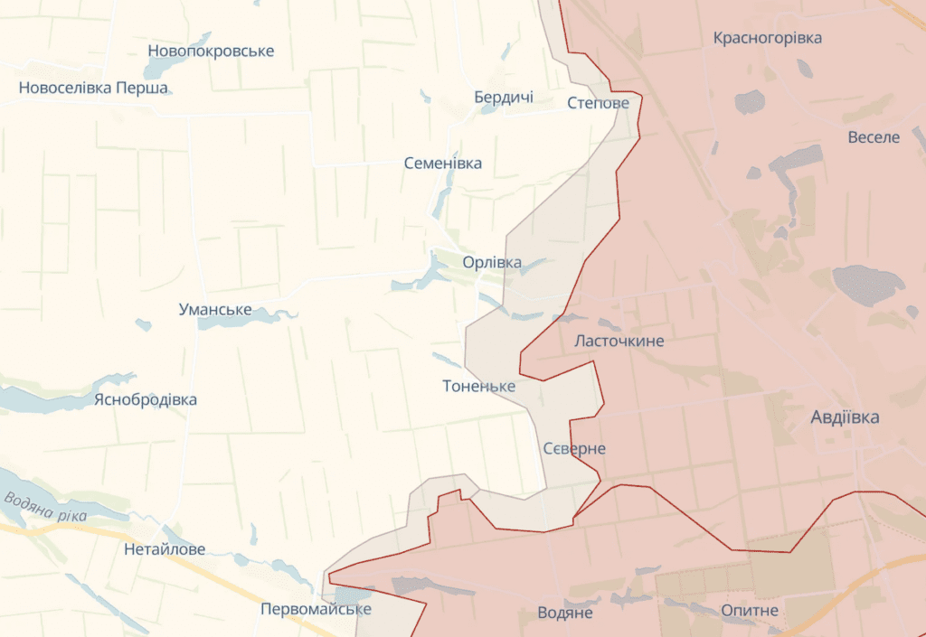 ЗСУ вийшли із села Ласточкине, воно розташоване за 6 кілометрів від Авдіївки