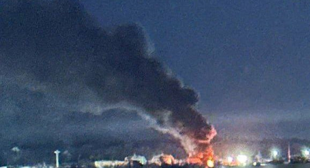 З’явилися кадри пожежі на нафтобазі в Орлі та Нижегородській області