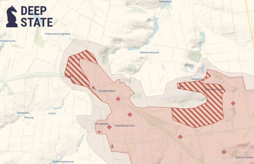 Окупанти на Донеччині просунулися західніше Очеретиного