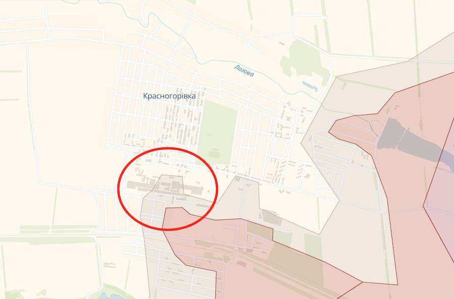 У Красногорівці ЗСУ заблокували російських штурмовиків на території заводу, вони відрізані від постачання