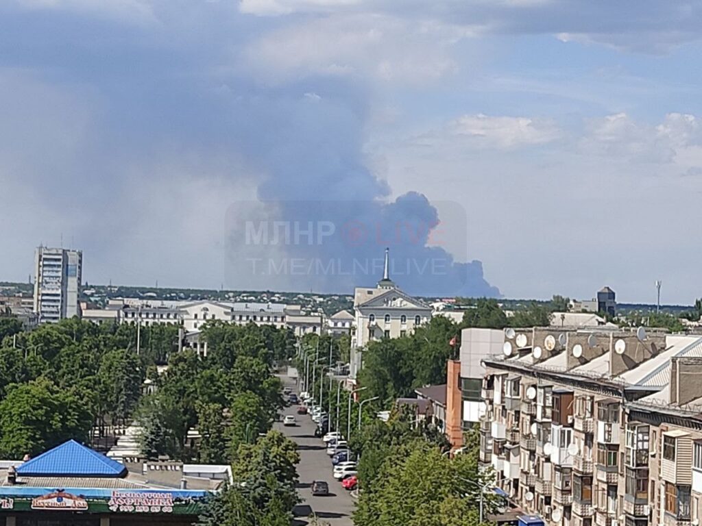 На окупованій Луганщині в районі села Нижнєтепле горить ліс