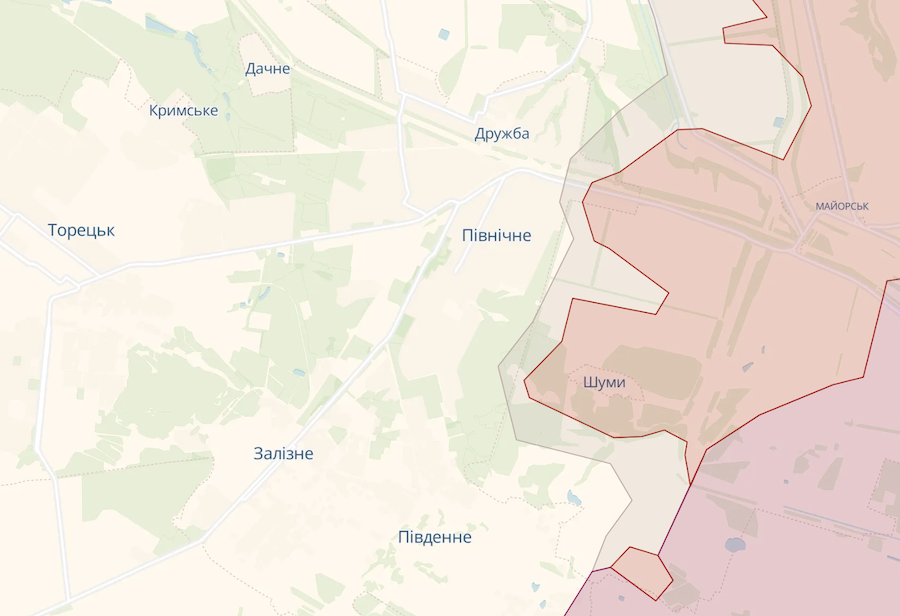 Росіяни захопили залишки селища Шуми під Торецьком та просунулися на Покровському напрямку, — DeepState