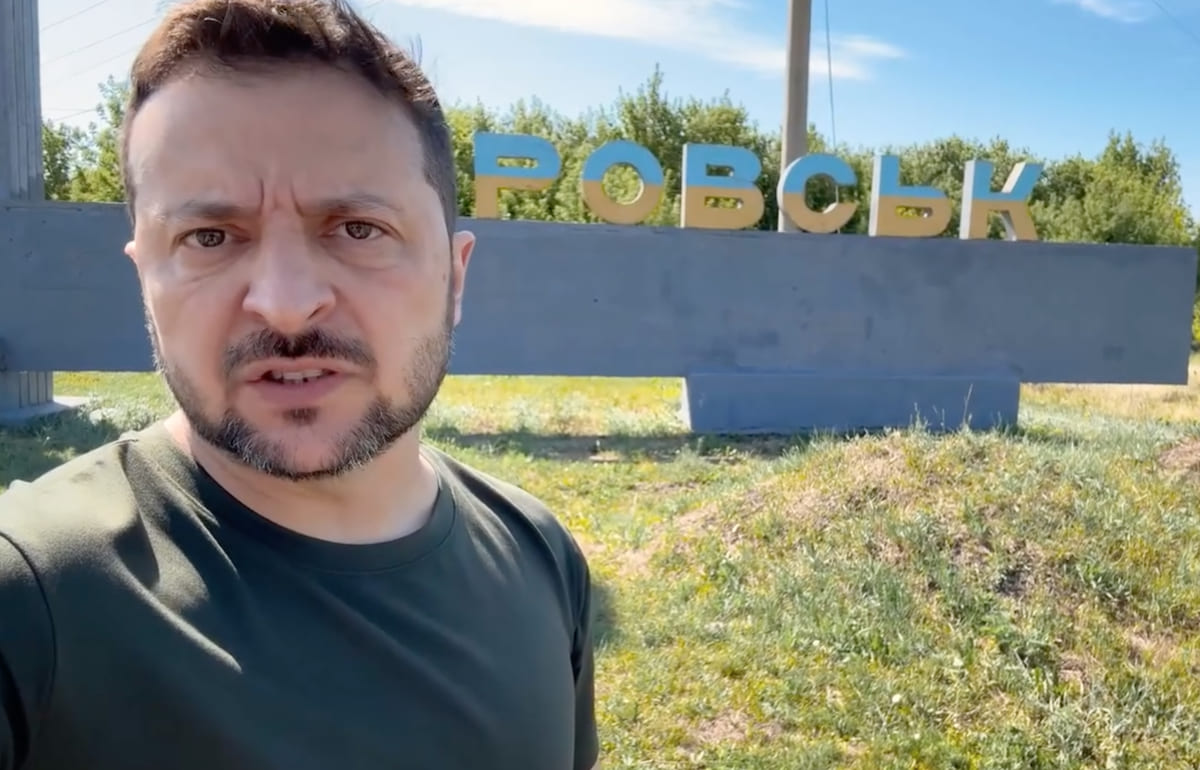 Зеленський відвідав Донеччину, де зустрівся з військовими та представив нового голову Об’єднаних сил