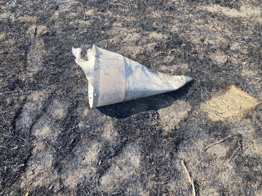 У Луганську показали уламки ракети, знайдені після ранкового удару по окупантах