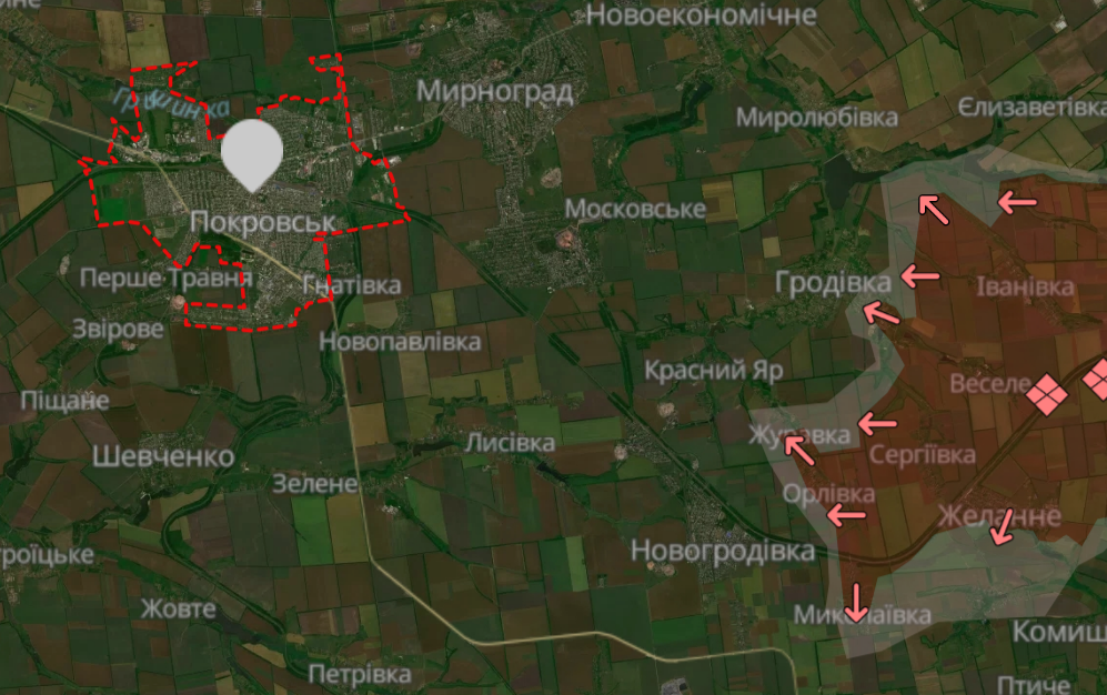 Ворог просунувся у Гродівці, Миколаївці та Північному на Донеччині. Оновлена мапа бойових дій