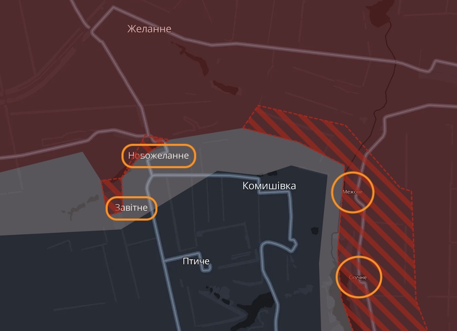 Росіяни захопили три населені пункти на Покровському напрямку. У DeepState показали оновлену мапу