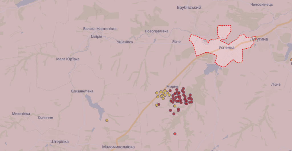 Біля окупованої Успенки вирує масштабна лісова пожежа. Опубліковане відео
