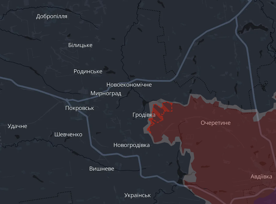 Росіяни зайняли ще три села на Покровському напрямку та закріпилися на околиці Гродівки, — DeepState