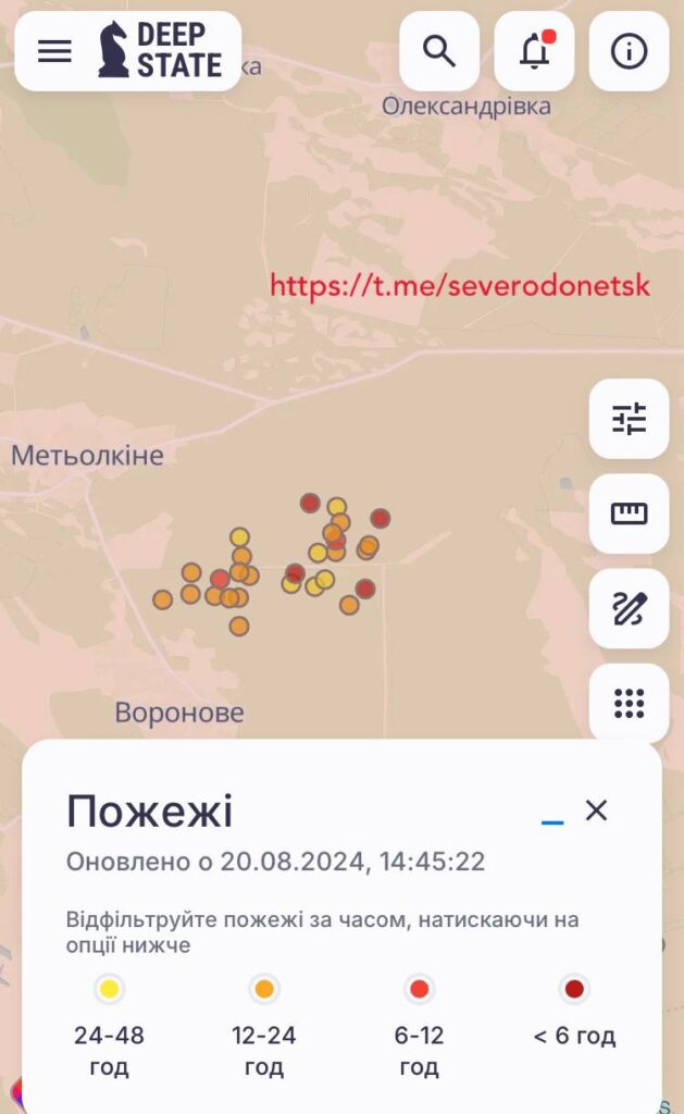 Біля Сєвєродонецька три дні не можуть загасити лісову пожежу