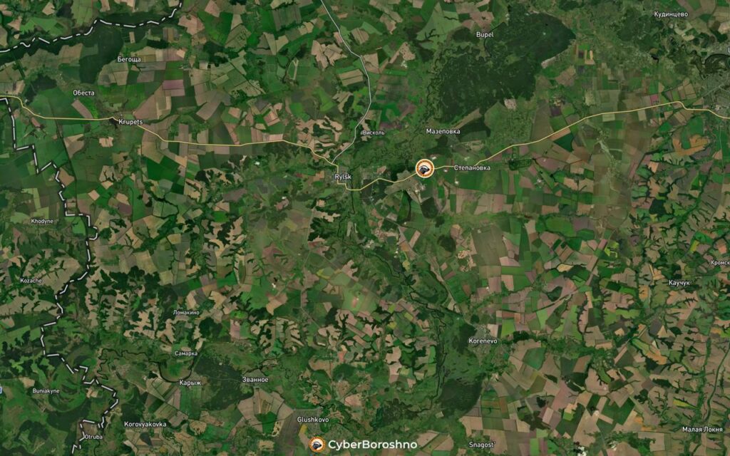 Вночі на Курщині була розбита колонна російської військової техніки. Опубліковане відео