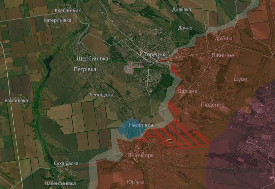 Росіяни просунулися поблизу семи населених пунктів на трьох ділянках фронту в Донецькій області, — DeepState