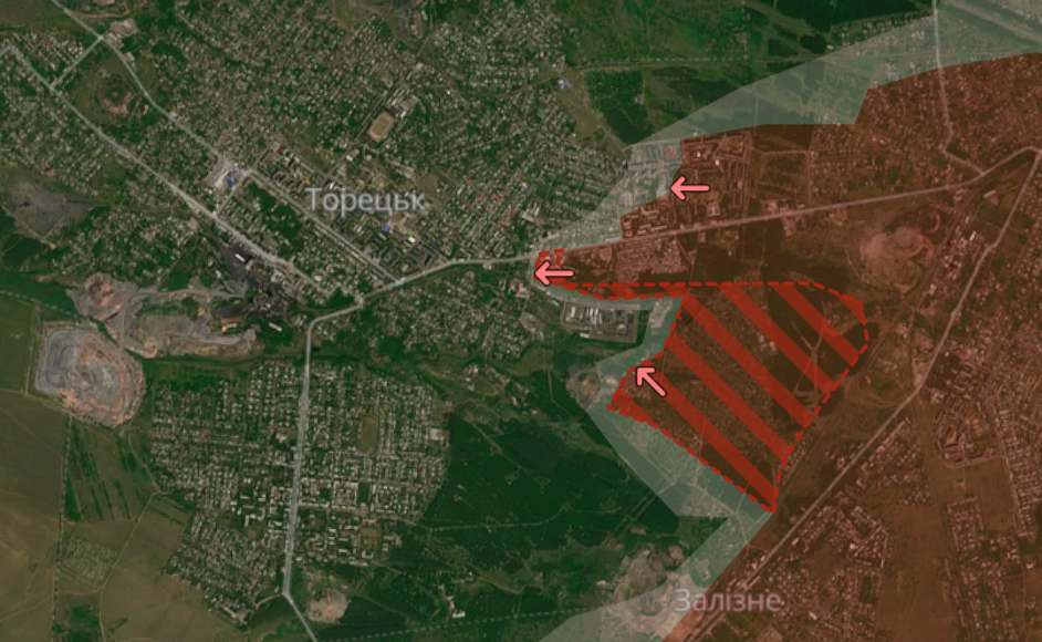 Окупанти захопили Долинівку і просунулися на Луганщині та у Торецьку. Оновлена мапа бойових дій