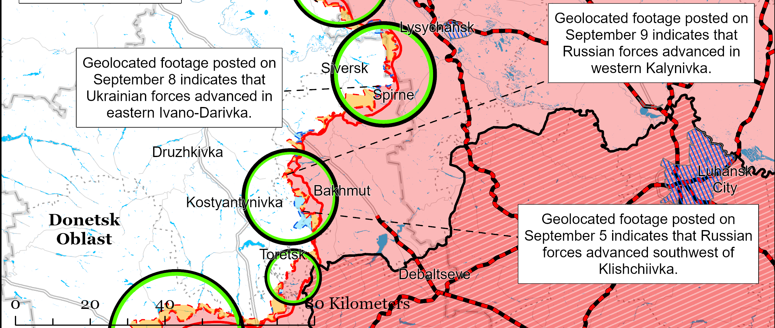 Українським захисникам вдалося просунутися поблизу Сіверська на Донеччині, — ISW