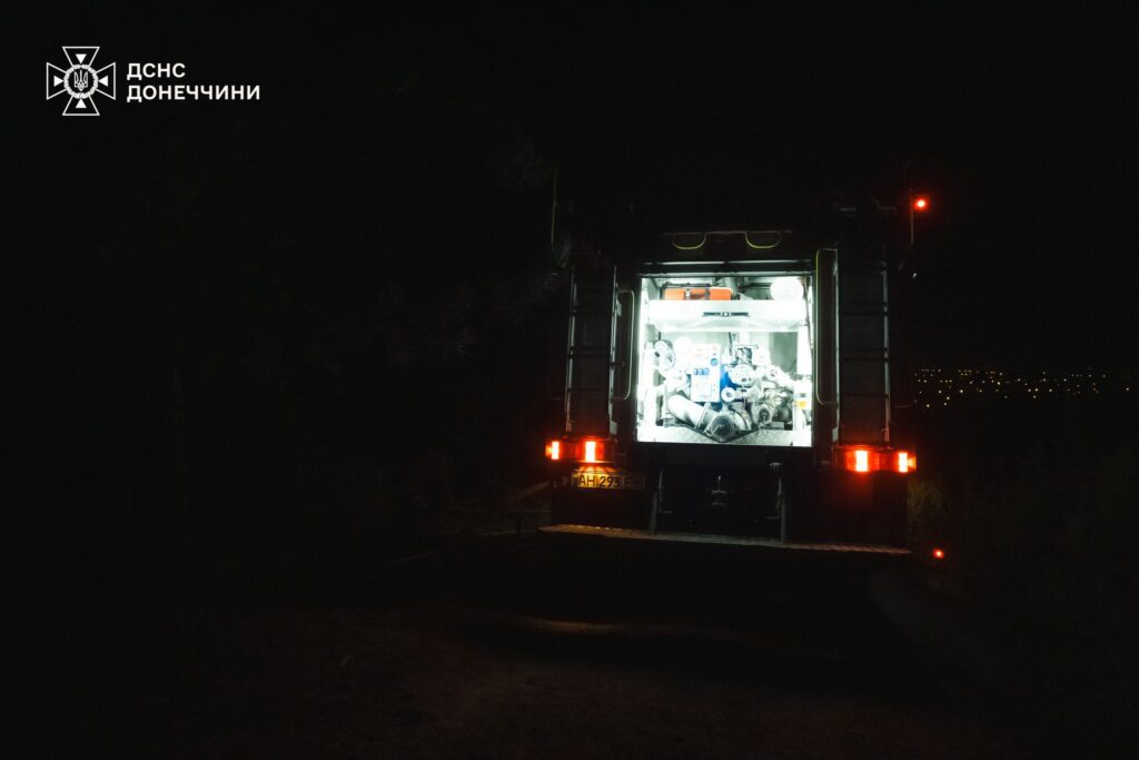 Рятувальники показали, як гасили масштабну пожежу у ландшафтному парку під Краматорськом