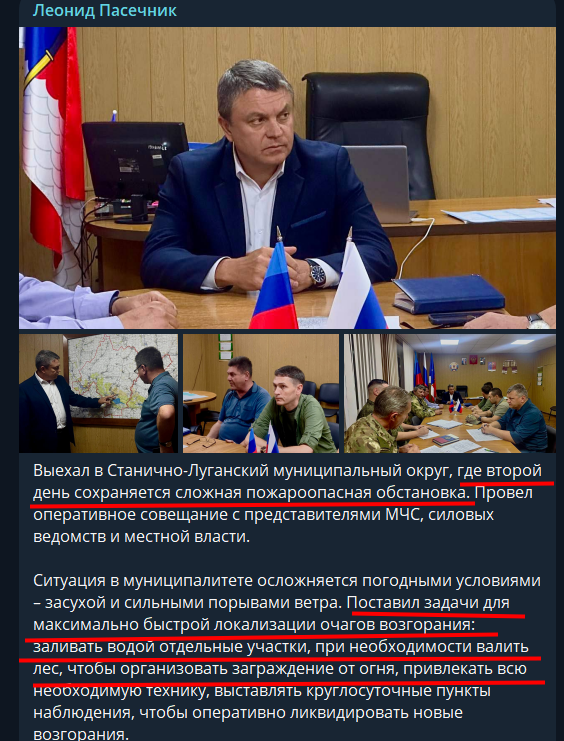 Окупована Луганщина у вогні. Як росіяни спекулюють на масштабних пожежах