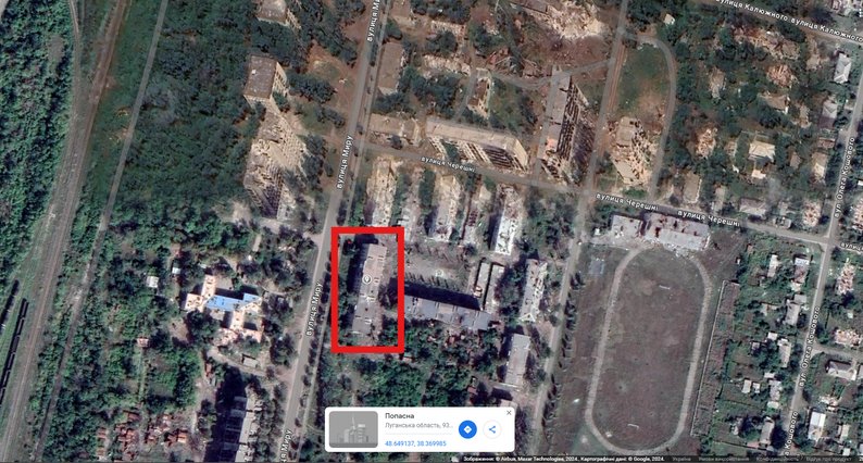 В окупованій Попасній є нелегальна в’язниця, де утримують російських військових перед стратою