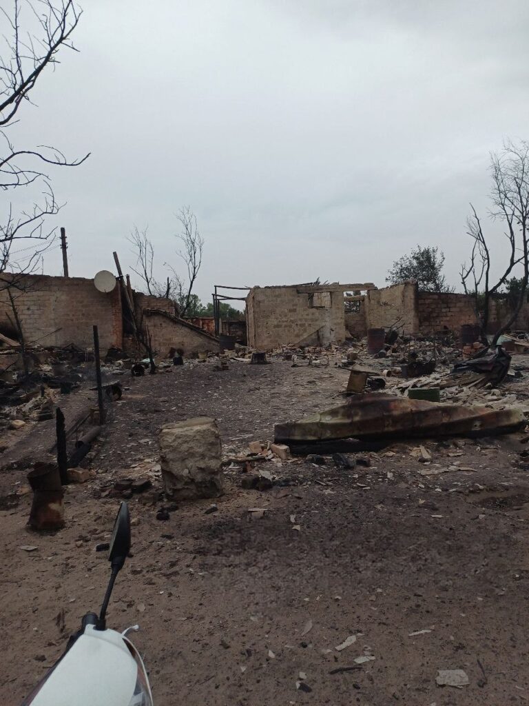 У мережі показали наслідки пожежі у Щєдріщєво біля Сєвєродонецька