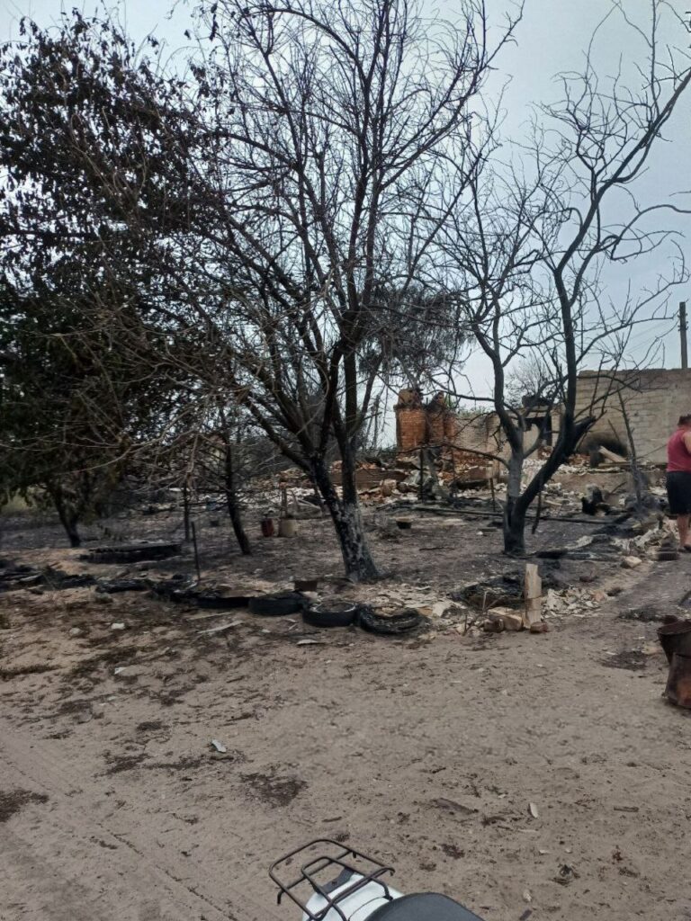 У мережі показали наслідки пожежі у Щєдріщєво біля Сєвєродонецька