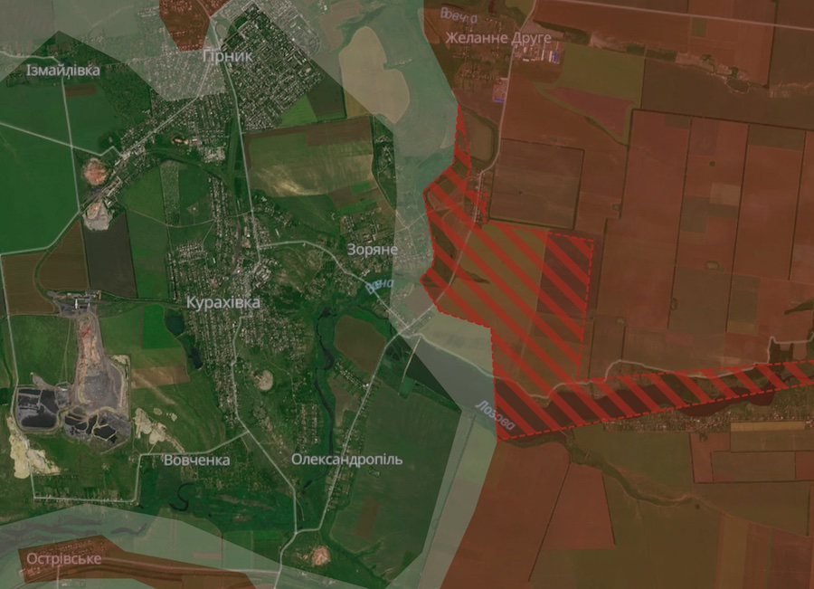 Росіяни захопили село на Донеччині та просунулися на п’яти ділянках фронту у двох областях. DeepState показав оновлену карту