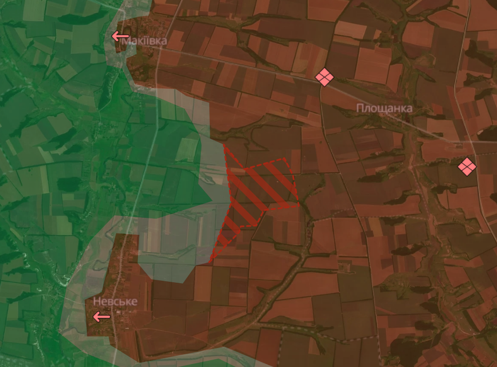 Ворог просунувся біля Невського, Водяного, Золотої Ниви, Приютного та у Торецьку, – DeepState