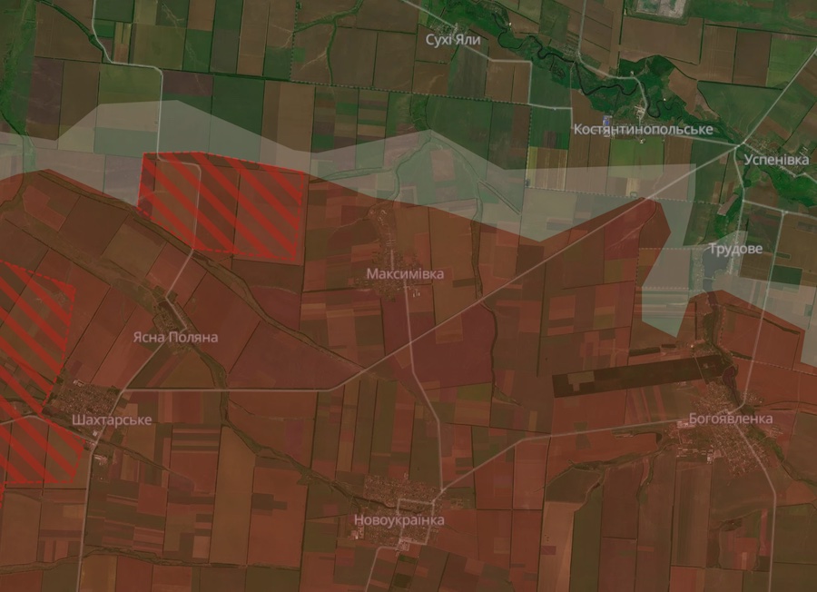Окупанти просунулися на трьох ділянках фронту в Донецькій області. У DeepState показали зміну лінії фронту