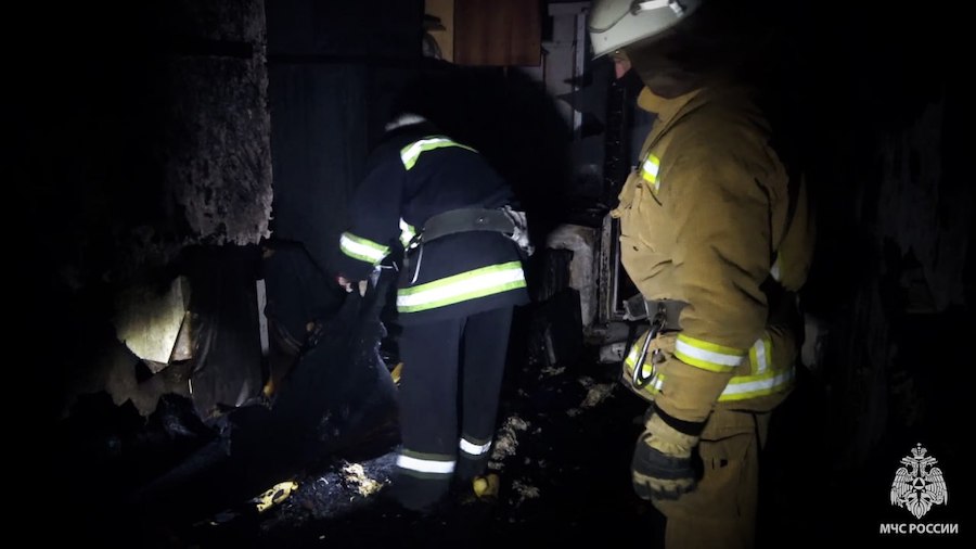 В окупованій Вознесенівці на пожежі ледь не загинув чоловік