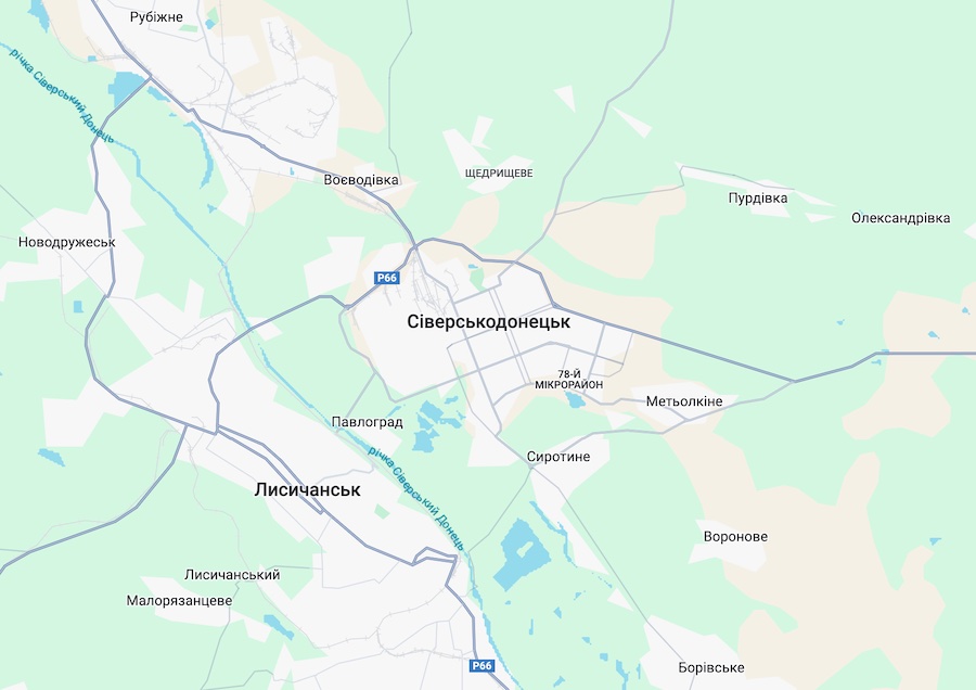 Google змінив назву Сєвєродонецька на своїх мапах. Чи стосується це інших перейменованих населених пунктів