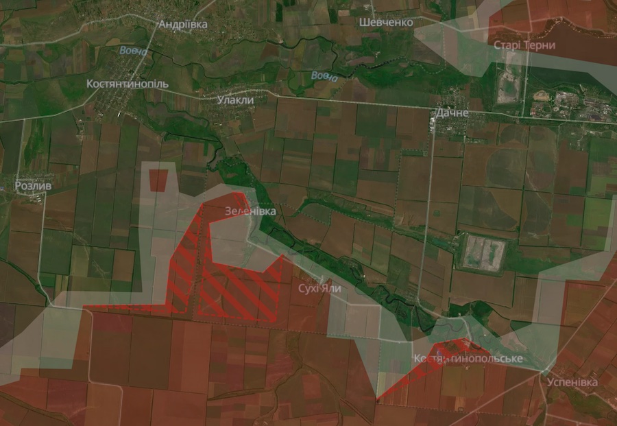 Росіяни окупували Константинопольське під Кураховим. DeepState оновив мапу бойових дій