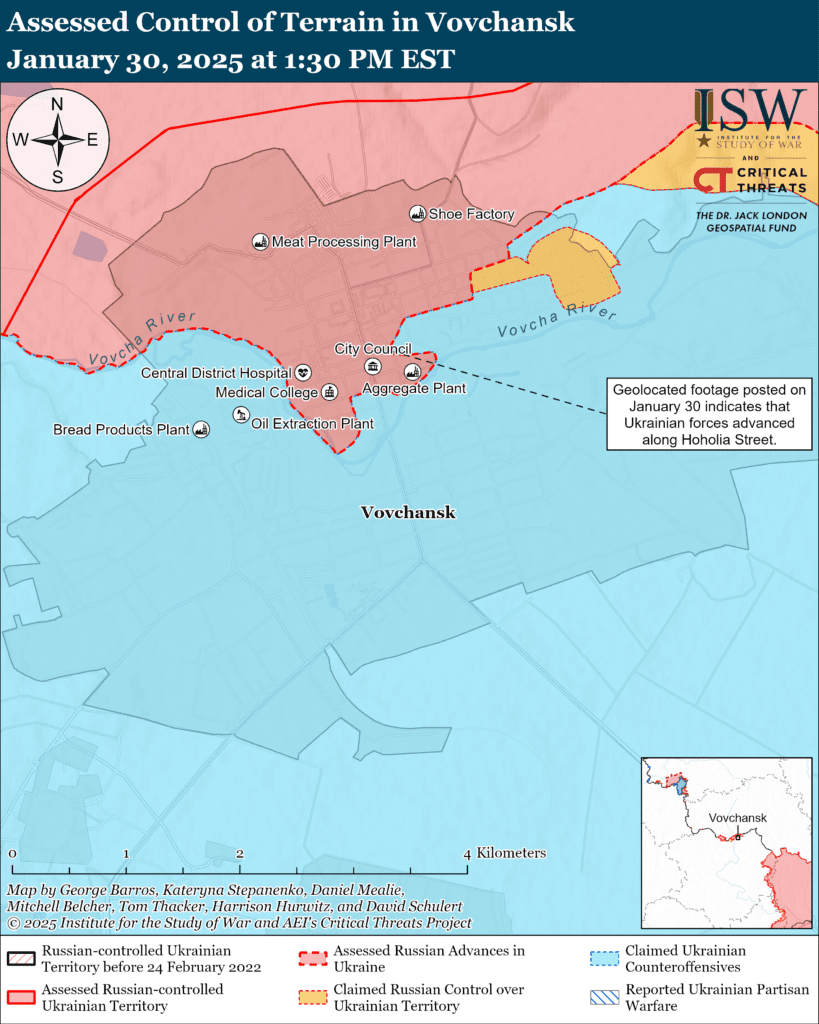 Сили оборони відбили деякі позиції у Вовчанську на Харківщині, – ISW