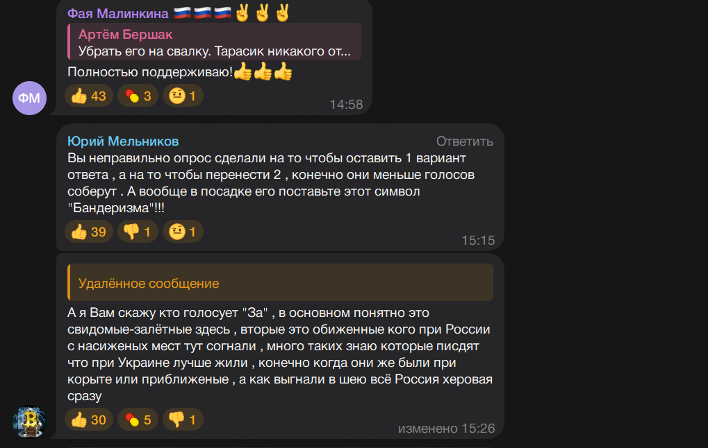 Окупанти збираються прибрати пам’ятник Тарасу Шевченку з центра Луганська