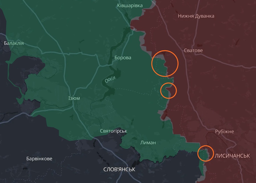 Окупанти спробували прорвати оборону ЗСУ поблизу чотирьох населених пунктів Луганщини