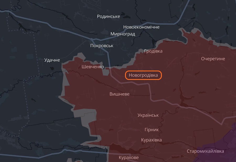 Штаб однієї з армій окупантів уражений в окупованій Новогродівці на Донеччині