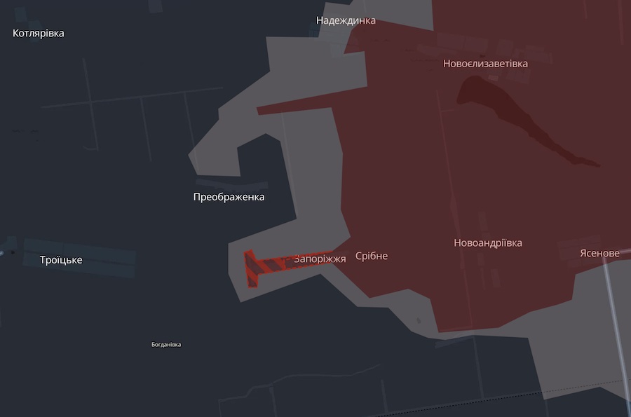 Росіяни окупували Запоріжжя та просунулися поблизу ще двох населених пунктів — DeepState