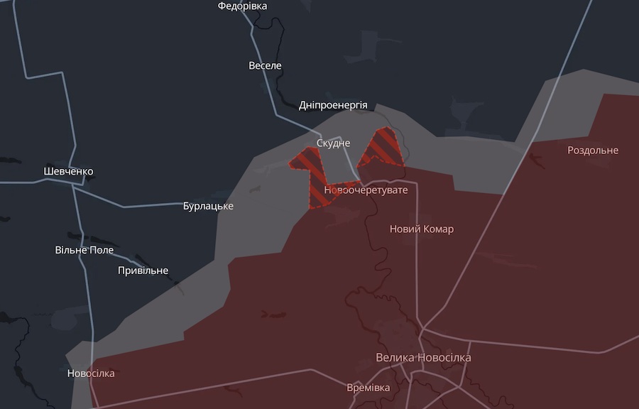 Росіяни окупували Запоріжжя та просунулися поблизу ще двох населених пунктів — DeepState