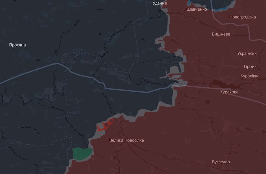 Окупанти просунулися на заході Донеччини та в Курській області. У DeepState показали оновлену мапу