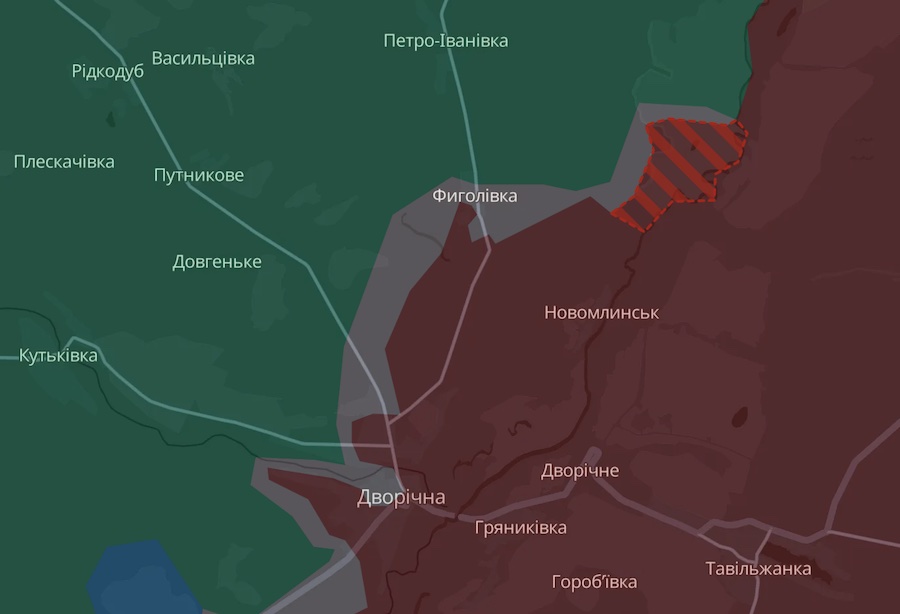 Росіяни просунулися на Харківщині та в Курській області. У DeepState показали оновлену карту