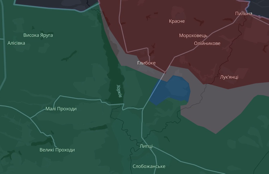 ЗСУ поліпшили тактичне становище на півночі Харківської області. DeepState показав зміни на мапі