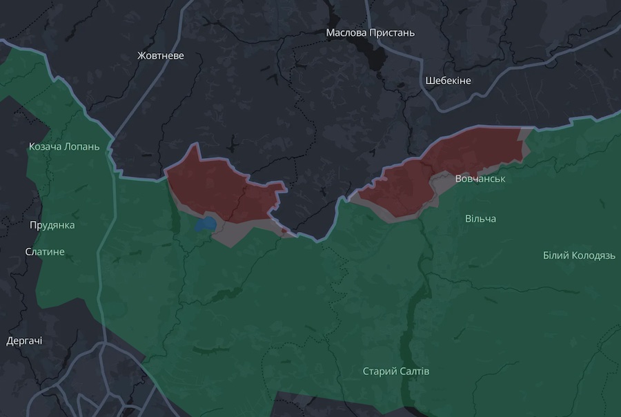 ЗСУ поліпшили тактичне становище на півночі Харківської області. DeepState показав зміни на мапі