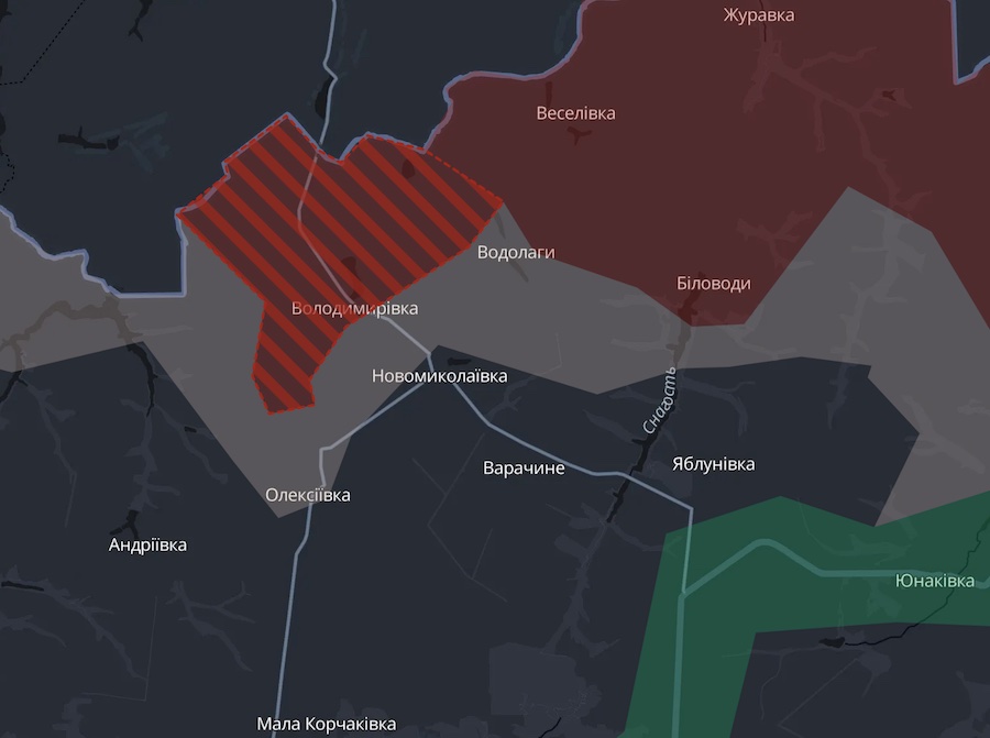 Окупанти просунулися на півночі Сумщини, захопивши один населений пункт — DeepState