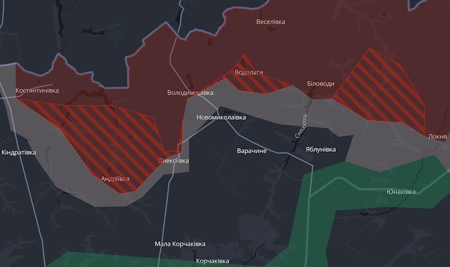 Окупанти захопили два населених пункти в Сумській області, а також просунулися на Донеччині — DeepState
