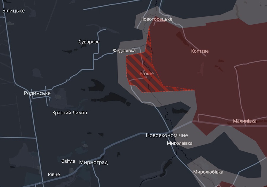 Окупанти захопили один населений пункт і просунулися поблизу ще п’яти на Харківщині та Донеччині, — DeepState