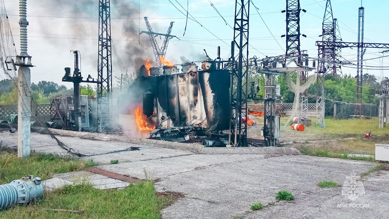 В окупованій Кремінній згоріла трансформаторна підстанція