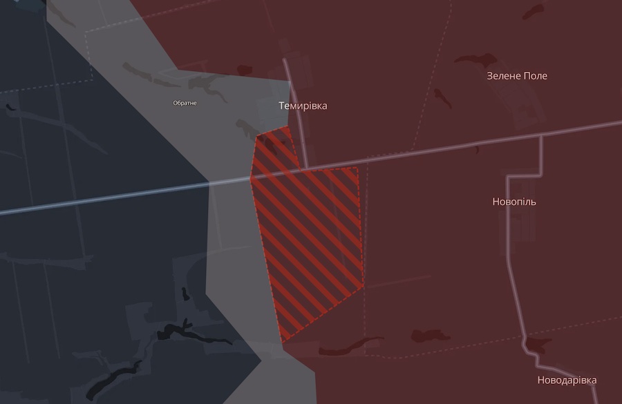 Окупанти просунулися біля трьох населених пунктів у Донецькій та Запорізькій областях, — DeepState