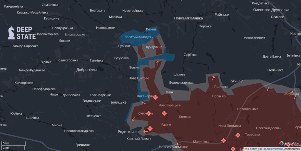 ЗСУ вибили окупантів поблизу семи населених пунктів на Добропільському напрямку