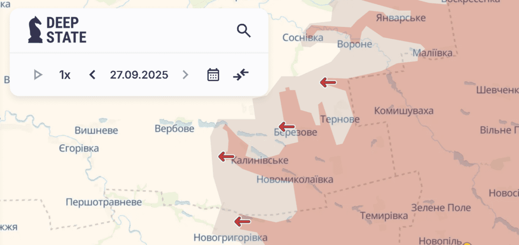 Окупанти просунулися в трьох областях України
