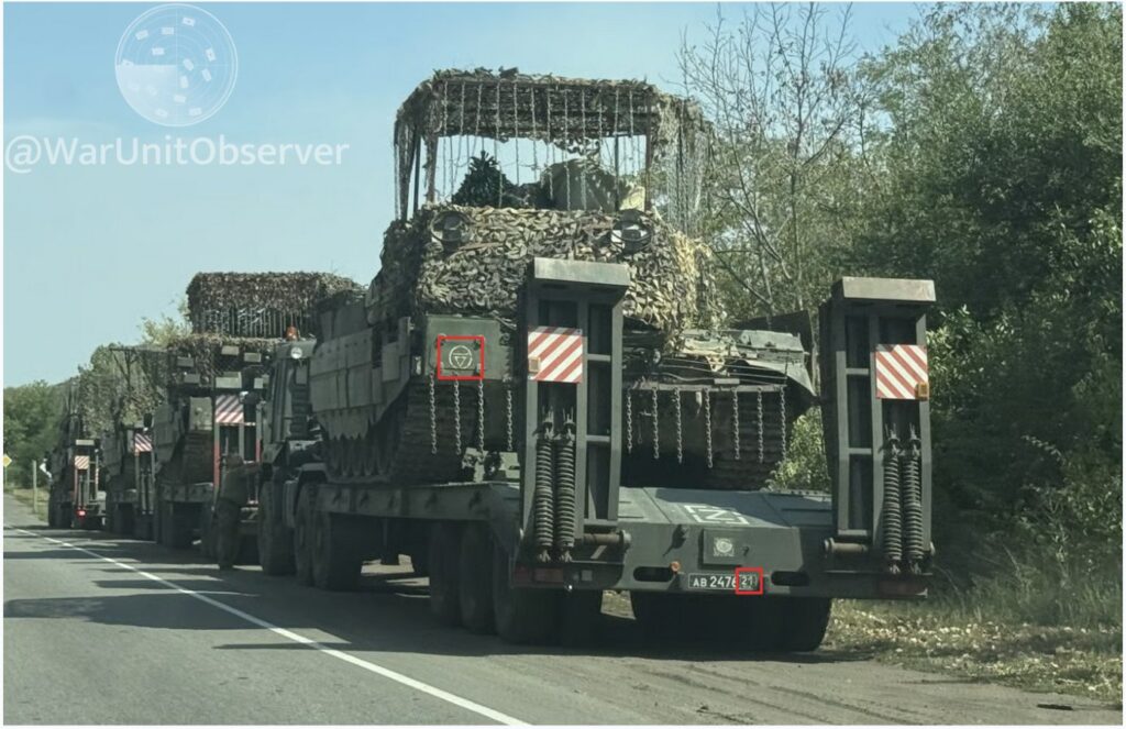 РФ перекидає техніку до Донеччини: на фото потрапили танки та мотострілецькі підрозділи