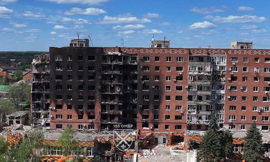 Військові показали, як з висоти пташиного польоту виглядає Покровськ